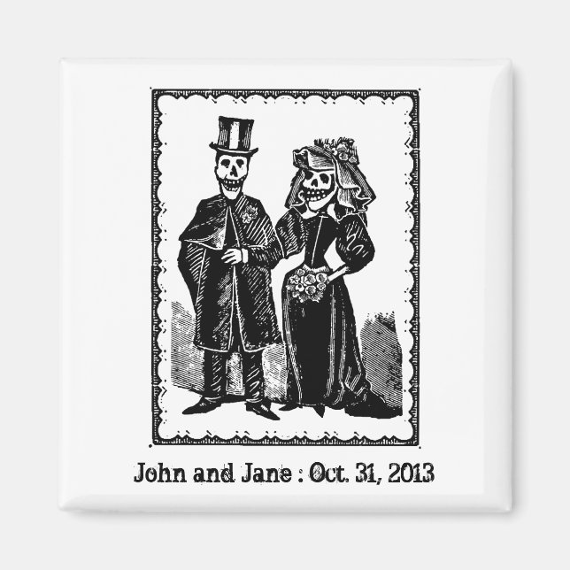 Skeleton Couple - Magnet #2 (Anpassen) (Vorne)