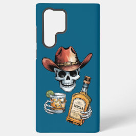 Skeleton Cowboy für Tequila & Whiskey Liebhaber Samsung Galaxy Hülle