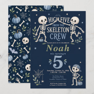 Skeleton Crew 5. Geburtstagsfeier Einladung