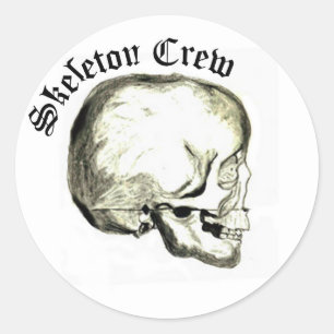 Skeleton Crew-Aufkleber Runder Aufkleber