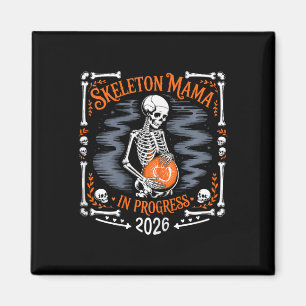 Skeleton Damen Mama In Arbeit 2026 Schwanger Hal Magnet