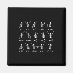 Skeleton Dance Figures Equity Math Teacher Hallo Magnet