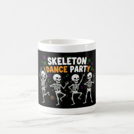 Skeleton Dance Party Halloween Funny Spooky Kaffeetasse