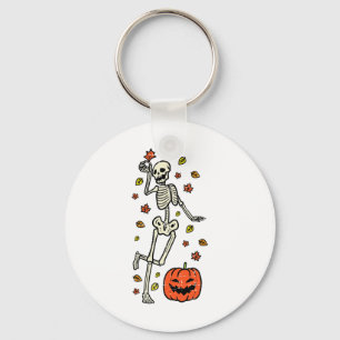 Skeleton Dance Pumpkin Halloween Kostümfall Männer Schlüsselanhänger