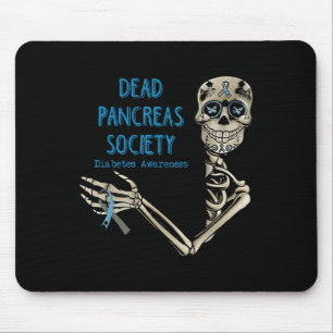 Skeleton Dead Pancreas Society Diabetes-Bewusstsei Mousepad