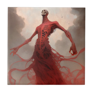 Skeleton Demon Creature Dark Fantasy Horror Fliese
