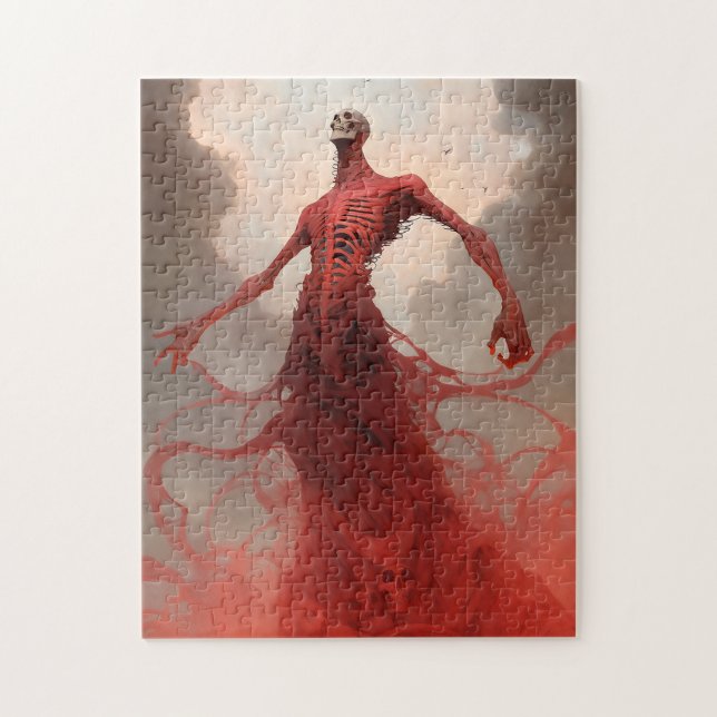 Skeleton Demon Creature Dark Fantasy Horror Puzzle (Vertikal)