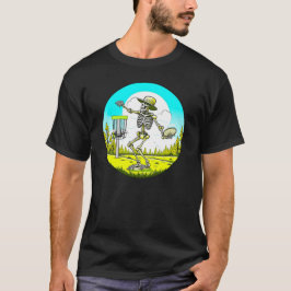 Skeleton Disk Golfing T-Shirt