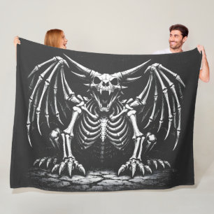 Skeleton-Drache von BurnsInHell Fleecedecke