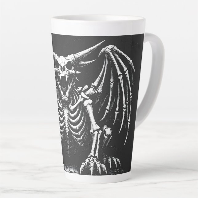 Skeleton-Drache von BurnsInHell Milchtasse (Rechte Ecke)