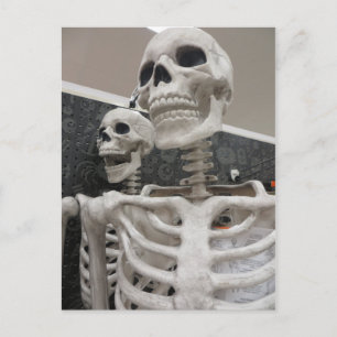 Skeleton Duo Postkarte