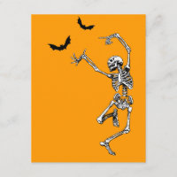 Skeleton Einladungskarte des Tanzens