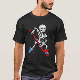 Skeleton Eishockey Halloween Hockey T-Shirt