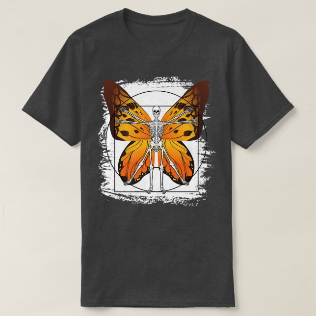 Skeleton Fairy Fantasy Grunge Ästhetik Goth Gothi T-Shirt (Design vorne)