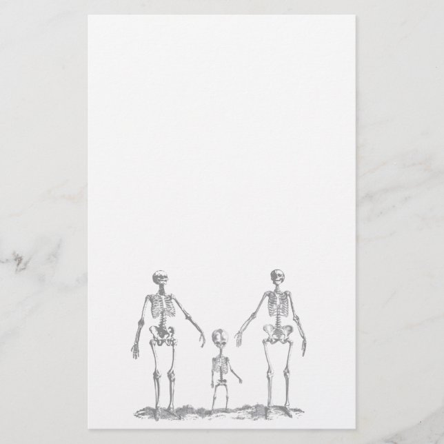 Skeleton Familien-Briefpapier Briefpapier (Vorderseite)