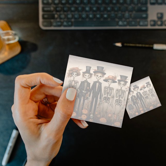 Skeleton Family Halloween Post-it Klebezettel (Von Creator hochgeladen)