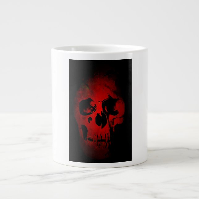 Skeleton Fantasy Art Heavy Metal Jumbo-Tasse (Vorderseite)