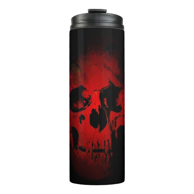 Skeleton Fantasy Art Heavy Metal Thermosbecher (Vorderseite)