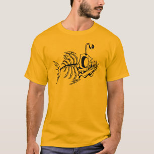 skeleton Fischgräten T-Shirt