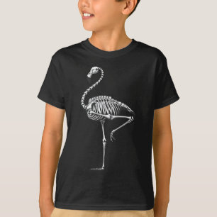 Skeleton Flamingo Halloween T-Shirt