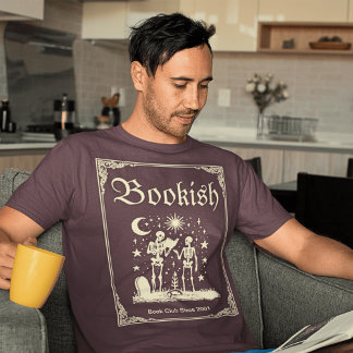 Skeleton Friends Reading Book Lover Ästhetik T-Shirt