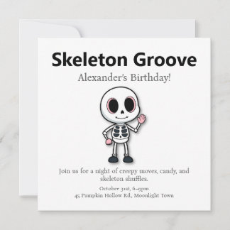 Skeleton Fun | Halloween-Party Feiertagskarte