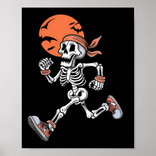 Skeleton Funny Halloween Kostüme Männer Frauen Kin Poster