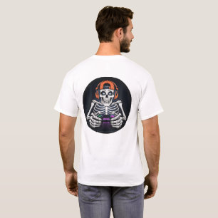 Skeleton Gamer Cooles Videospiel mit Controller T-Shirt