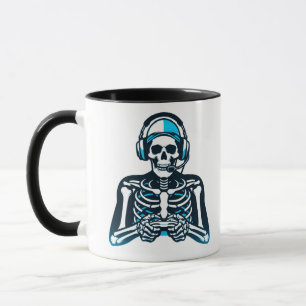 Skeleton Gamer Skull - Gaming Headset Controller D Tasse