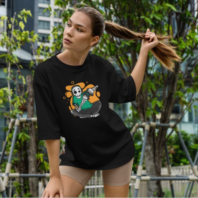 Skeleton Gamer T-Shirt (Von Creator hochgeladen)