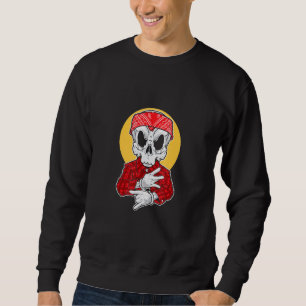 Skeleton Gangsta mit Bandana Sweatshirt