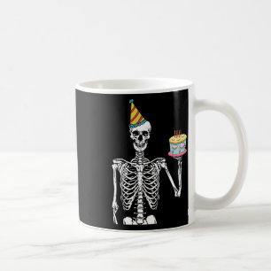 Skeleton Geburtstagsparty Lazy Halloween Kostümspa Kaffeetasse