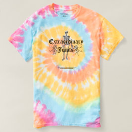 Skeleton gefärbte Krawatte T-Shirt