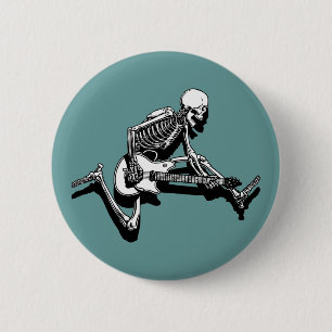 Skeleton Gitarrist springen Button