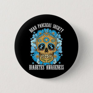 Skeleton Golf Funny Halloween Kostüm Golfspor Button