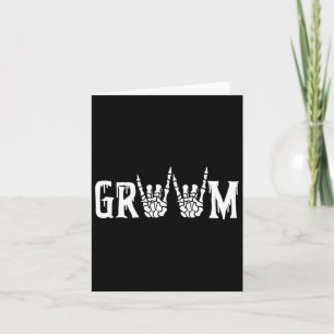 Skeleton Groom Wedding Just Married Spooky Hallowy Karte