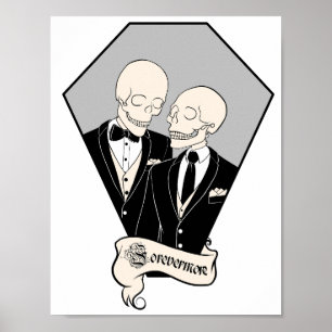 Skeleton Grooms Poster