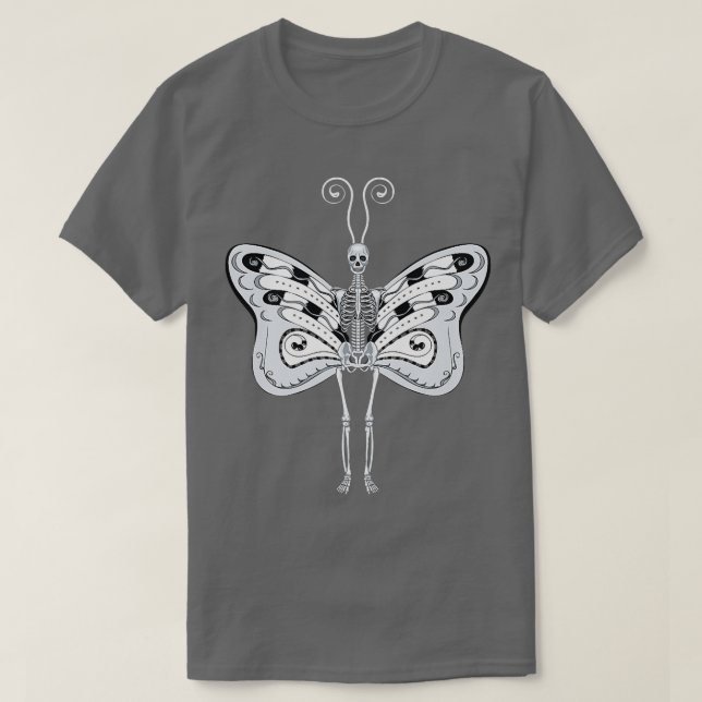 Skeleton grunge Fee Aestethics Märchenschabe T-Shirt (Design vorne)