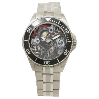 Skeleton & Guns Armbanduhr