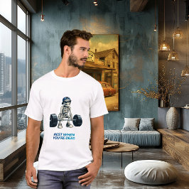 Skeleton Gym Workout Funny Fitness Design T-Shirt