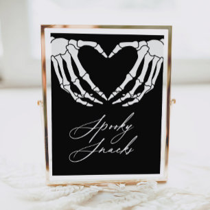 Skeleton Halloween Baby Dusche Spookokke Snacks Sc Poster