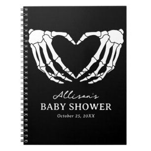 Skeleton Halloween Baby Showbook Notizblock