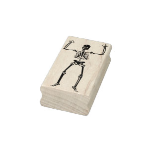 Skeleton Halloween-Briefmarke Gummistempel