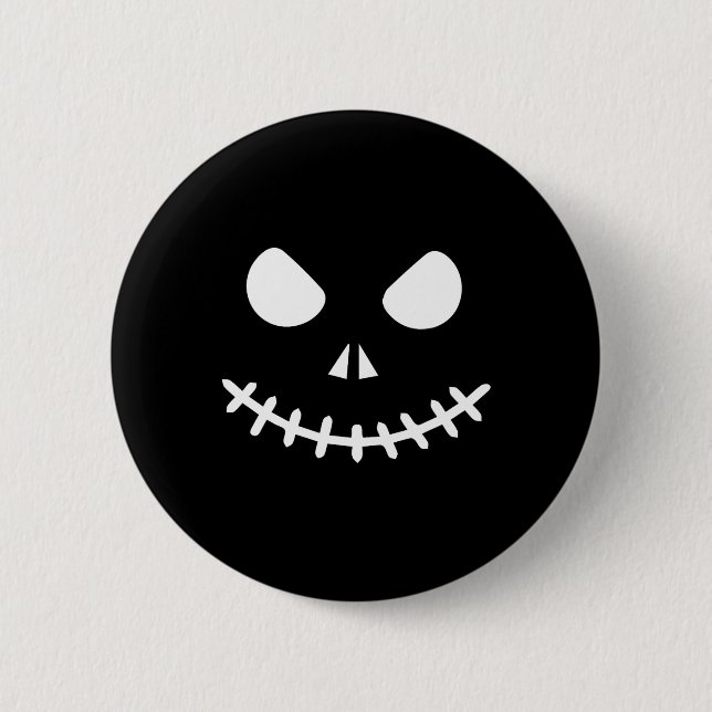 Skeleton Halloween Button (Vorderseite)