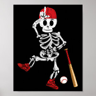 Skeleton Halloween Funny Skeleton Sell Playin verk Poster
