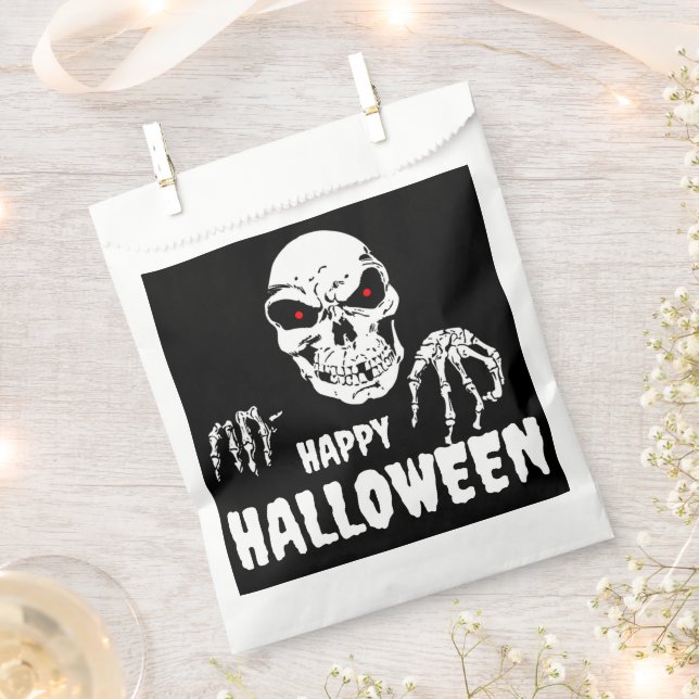 Skeleton Halloween Geschenktütchen (Ausgeschnitten)