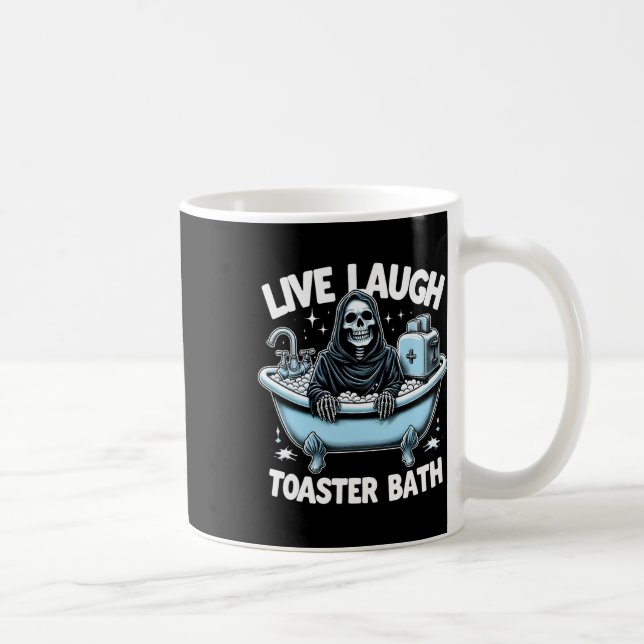 Skeleton Halloween Live-Lagh Toaster Bath Design Kaffeetasse (Rechts)