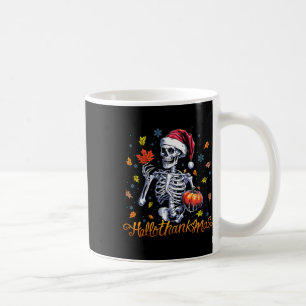 Skeleton Halloween Mery Christmas Happy Hallodanke Kaffeetasse