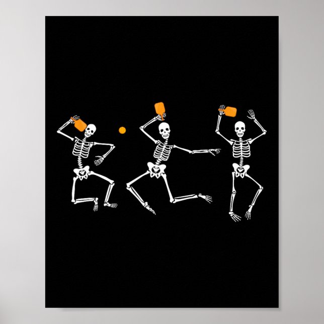 Skeleton Halloween Picklell Poster (Vorne)