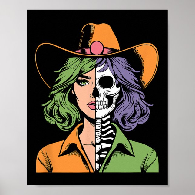 Skeleton Halloween Poster (Vorne)
